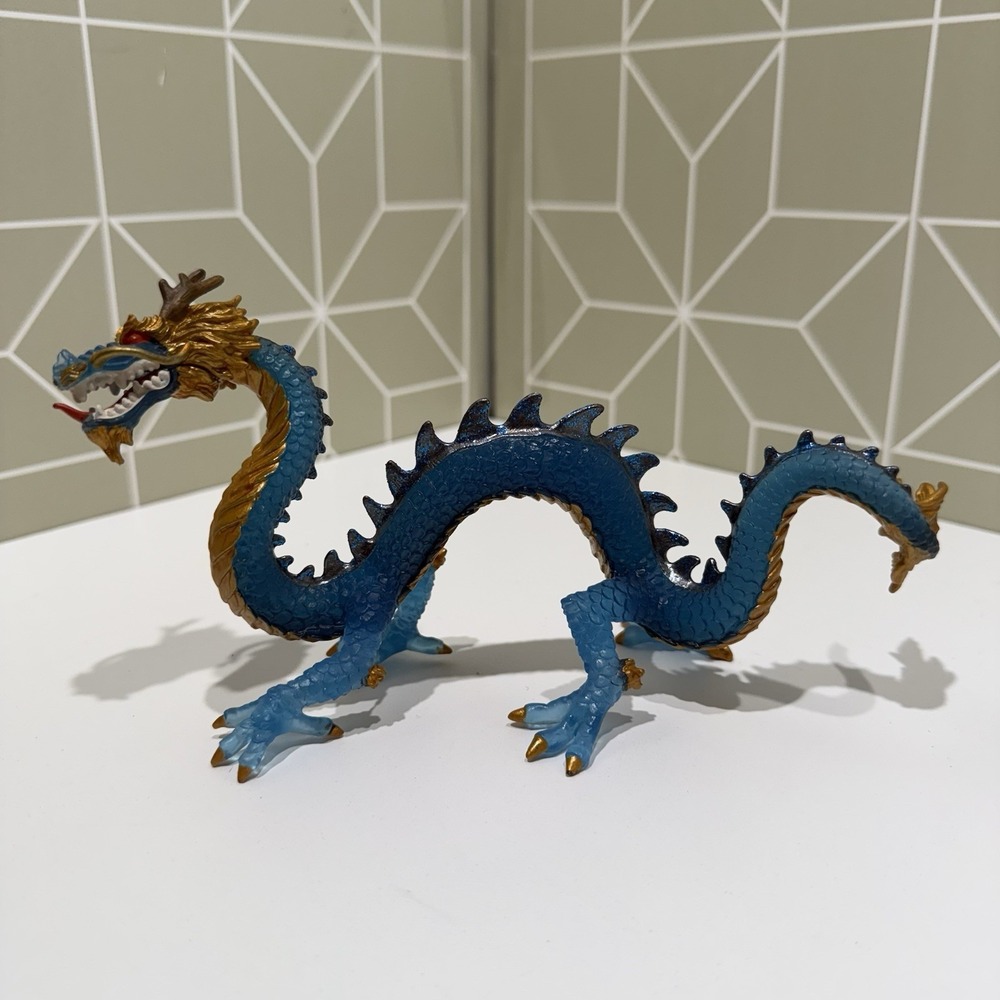 Safari‎ Ltd #10175 Krystal Blue Dragon, Mythical Creature Figurine, 8 inch